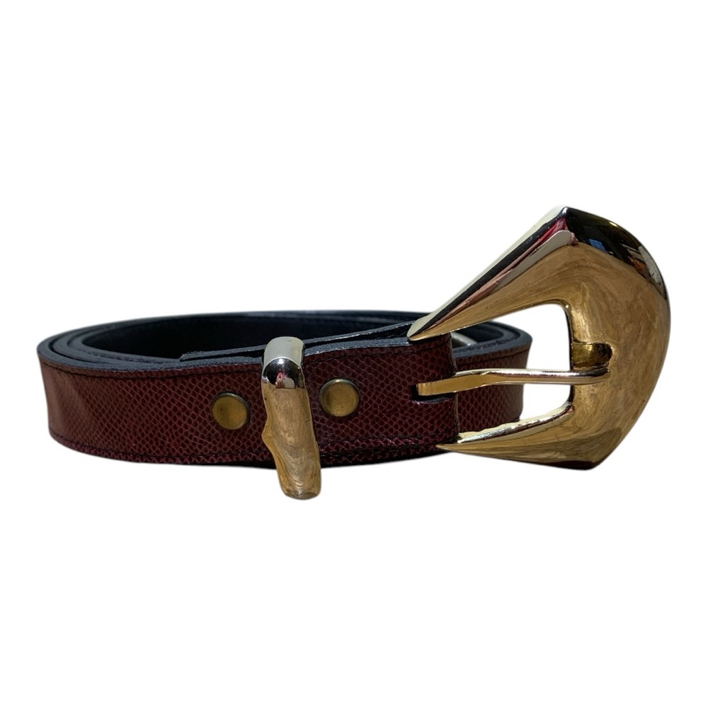 Women’s Genuine Karling Belt with Gold Buckle